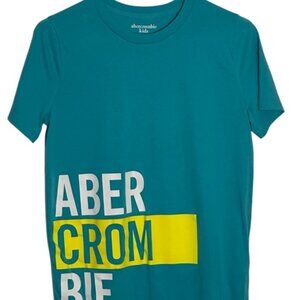 Abercrombie Kids Teal T-Shirt with Bold Graphic